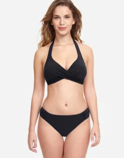 Gottex Profile Tutti Frutti Ruched Side Bikini Pant - Black Outlet