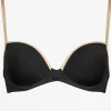 Maryan Mehlhorn Pura Underwired Bikini Top - Black Camel Fashion