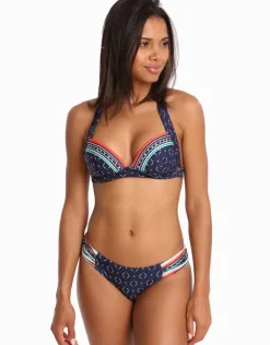 Jets Riviera 50s Moulded Bikini Top - Ink/White Discount