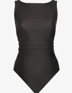 Miraclesuit Rock Solid Regatta Swimsuit - Black Outlet