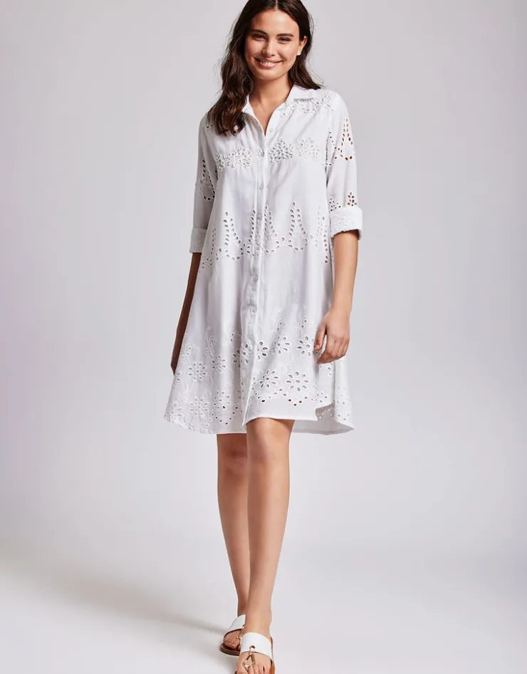Iconique Romina Beach Shirt - White Discount
