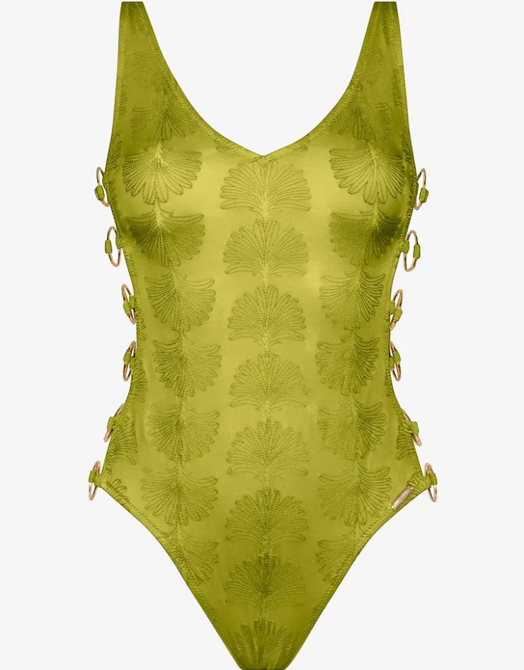 Watercult Satin Craft Swimsuit - Shimmering Oasis Clearance