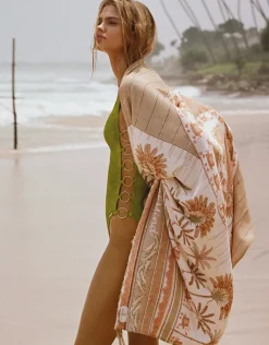 Watercult Satin Craft Swimsuit - Shimmering Oasis Clearance