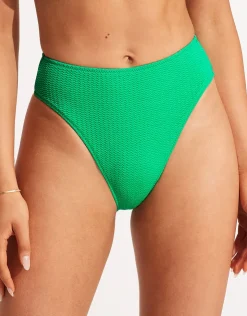 Seafolly Sea Dive High Rise Bikini Pant - Jade Fashion