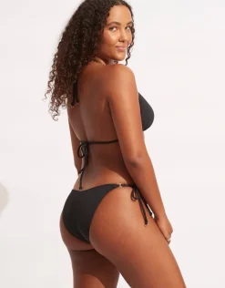 Seafolly Sea Dive Tie Side Rio Bikini Pant - Black Sale