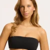 Seafolly Sea Dive Tube Bikini Top - Black Best