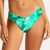 Seafolly Secret Garden Twist Band Hipster Bikini Pant - Jade Outlet