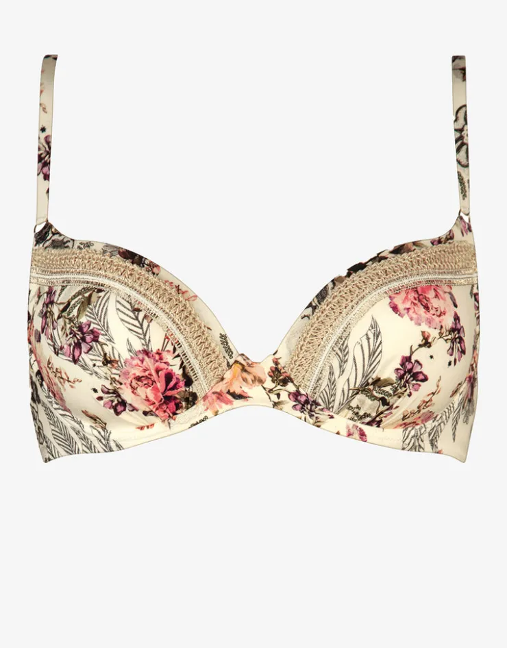Watercult Secret Garden Underwired Bikini Top - Sunfaded Florals New