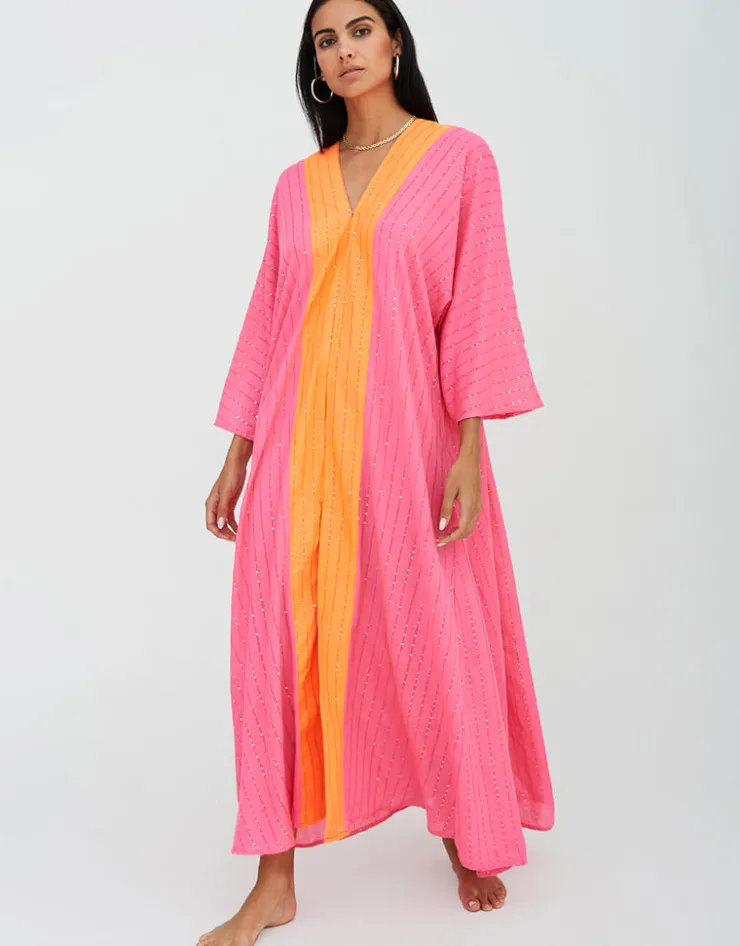Pitusa Sequin Kimono - Hot Pink Hot