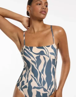 Jets Sereno Minimal Tank Swimsuit - Steel Blue Fashion