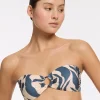 Jets Sereno Ring Bandeau Bikini Top - Steel Blue Outlet