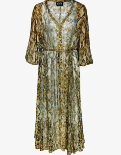 Maryan Mehlhorn Serpent Long Blouse Dress - Python Sale