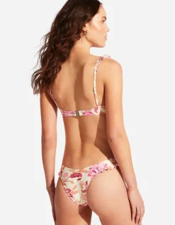 Seafolly Silk Road High Cut Rio Bikini Pant - Pink Clearance