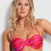 Seafolly Skin Deep Bustier Bikini Top - Mandarin Red Hot