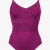 Maryan Mehlhorn Softline Wrap Swimsuit - Magenta Outlet