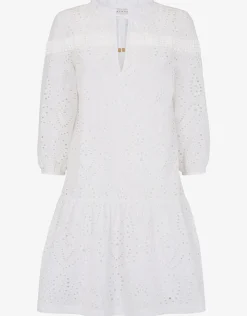 Heidi Klein Solta Broderie Anglaise Dress - White Sale