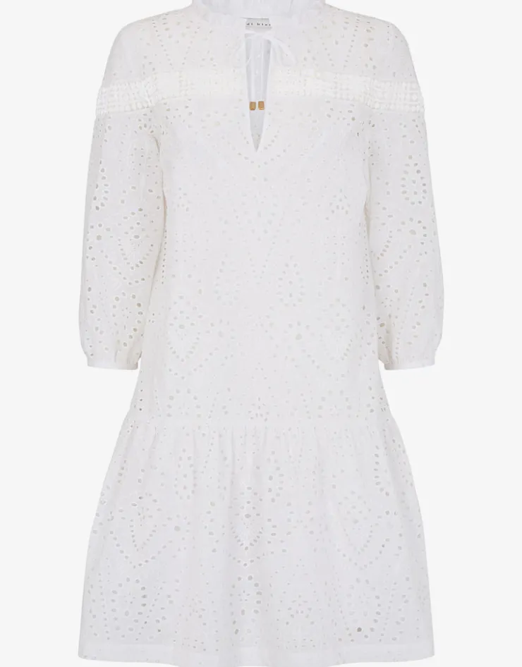 Heidi Klein Solta Broderie Anglaise Dress - White Sale