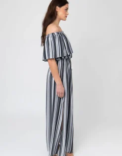 Pia Rossini Sovana Maxi Dress - Black/White Sale
