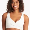 Sea Level Spinnaker Cross Front Multi-Fit Bikini Top - White Online