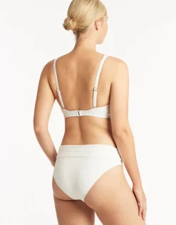 Sea Level Spinnaker Roll Band Bikini Pant - White Online