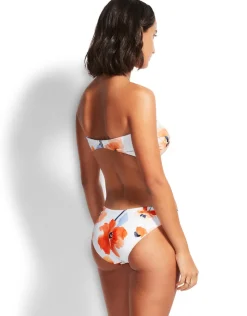 Seafolly Summer Memoirs Hipster Bikini Pant - White New