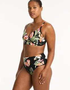 Sea Level Sundown Twist Front DD/E Bikini Top Online
