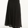 Sea Level Sunset Beach Skirt - Black Discount