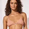 Watercult Swimsparkle Triangle Bikini Top - Sunset Glow Best