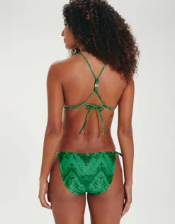 ViX Paula Hermanny Tamale Jaque Tie Side Bikini Pant - Green Clearance