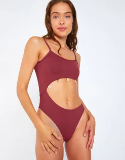 Banana Moon Terrasun Fentana Swimsuit - Dark Rose New