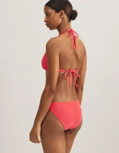 Polo Ralph Lauren Terry Logo Halter Tri Bikini Top - Coral Best