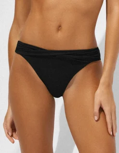 Watercult The Essentials Twist Front Bikini Pant - Black Discount