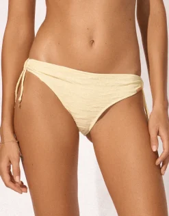 Watercult Tidal Radiance Loop Side Bikini Pant - Celestial Yellow New