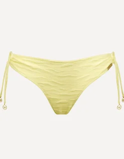 Watercult Tidal Radiance Loop Side Bikini Pant - Celestial Yellow New