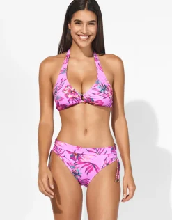 Lidea Tropic Radiance Halter Bikini Top - Electric Pink Clearance