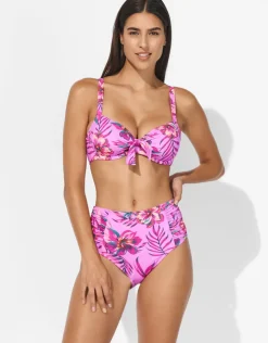 Lidea Tropic Radiance High Waist Bikini Pant - Electric Pink Sale