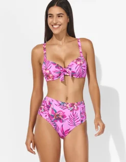Lidea Tropic Radiance High Waist Bikini Pant - Electric Pink Sale