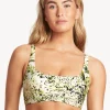 Sea Level Troppica Low Square Neck Bikini Top - White Hot