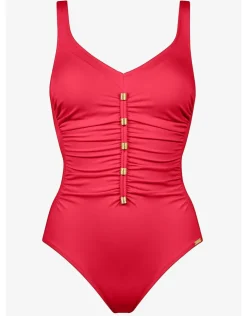 Charmline Uni Swimsuit - Coral Discount