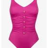 Charmline Uni Swimsuit - Pink Outlet