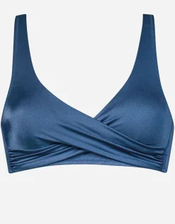 Watercult Viva Energy Twist Front Bikini Top - Denim Dose Outlet