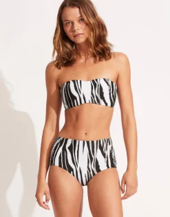 Seafolly Zahara Ruched Side High Waisted Bikini Pant Online