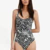Panos Zebra Potenza Swimsuit - Brown and White Sale